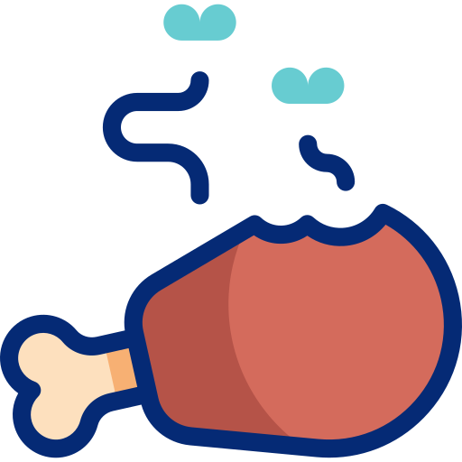 stale chicken leg illustration